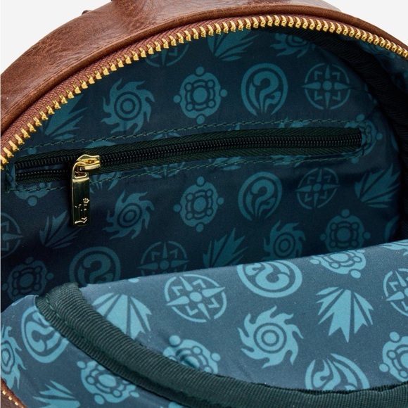 New Loungefly DreamWorks How To Train Your Dragon Toothless Floral Mini Backpack - Picture 4 of 6